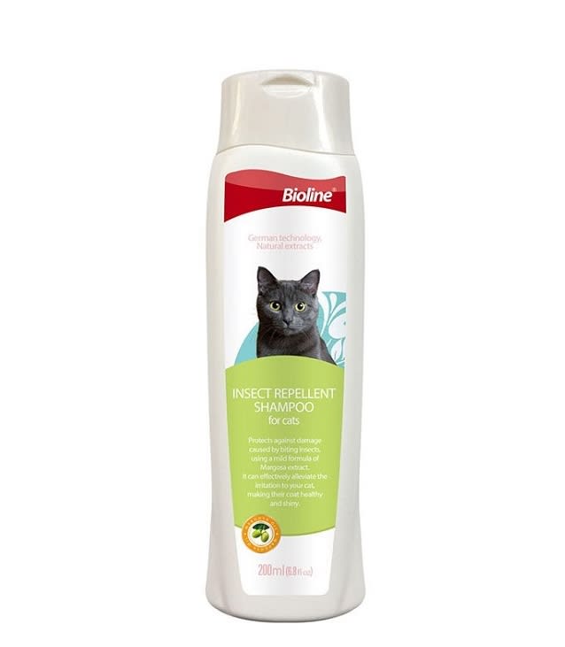 BIOLINE SHAMPOO GATO REPELENTE DE INSECTO 200ML1