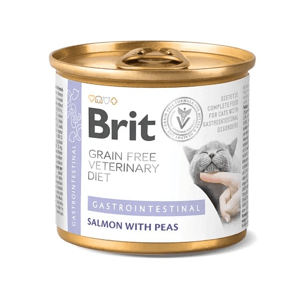 BRIT VETERINARY DIET GATO LATA GASTROINTESTINAL 200GR1