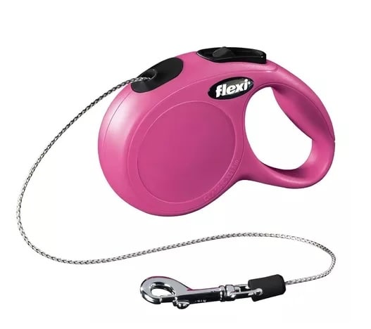 FLEXI NEW CLASSIC S ROSADO CORDÓN 5 METROS1