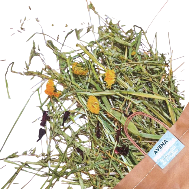 LA GRANJITA DE CONEJINO AVENA PREMIUM PRIMAVERA 700GR (hibisco, caléndula, manzanilla)1