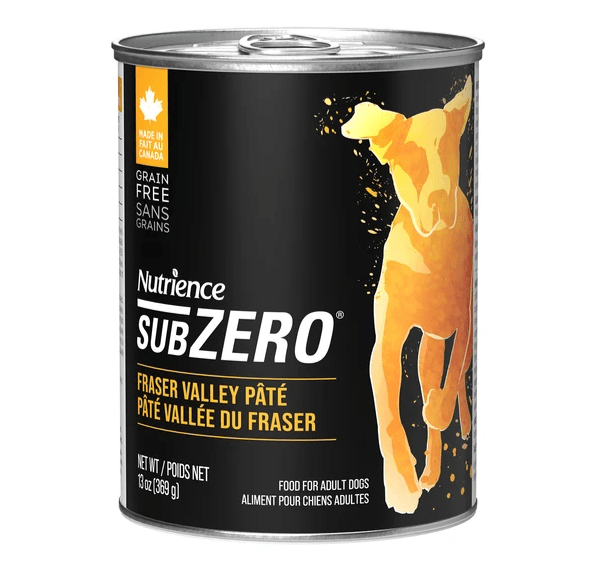 NUTRIENCE SUBZERO LATA PERRO FRASER VALLEY - POLLO SALMÓN 369GR1