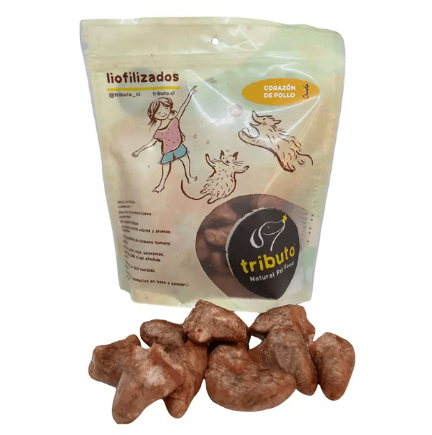 TRIBUTO CORAZÓN DE POLLO LIOFILIZADO 100gr1