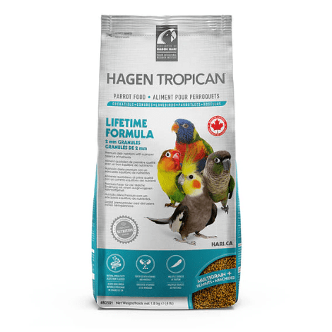 TROPICAN PELLET MANTENCION LOROS PEQUEÑOS (2mm) 1.8 KG1