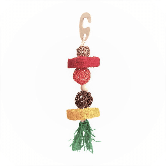 JUGUETE COLGANTE DE LUFFA 28cm1