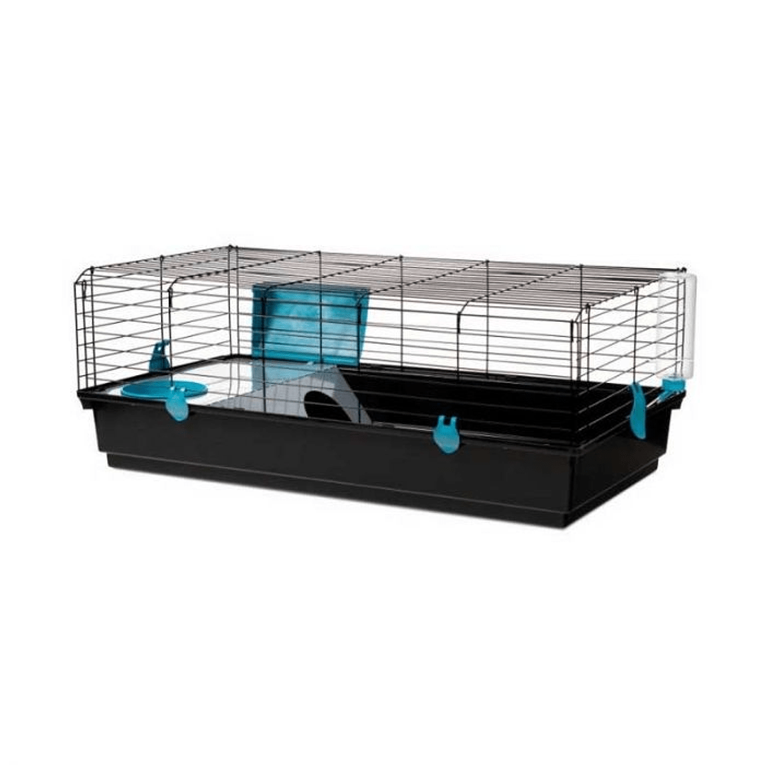 JAULA CONEJO 536 NEGRA PLEGABLE 100 X 55 X 50 CM1