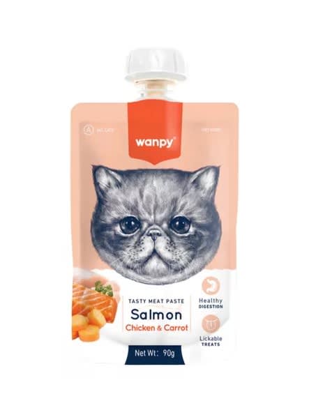 WANPY TASTY GATO SALMON. CHICKEN & CARROT  90gr1