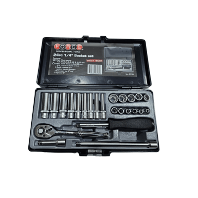 JUEGO DADO 1/4 CORTO Y LARGO 24PCS #2253 FORCE1