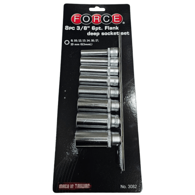 SET DADO LARGO HEXAGONAL 3/8 3082 FORCE1