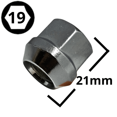 TUERCA CONICA ABIERTA 12X1.5 HEXAGONO 19 (#100-2)