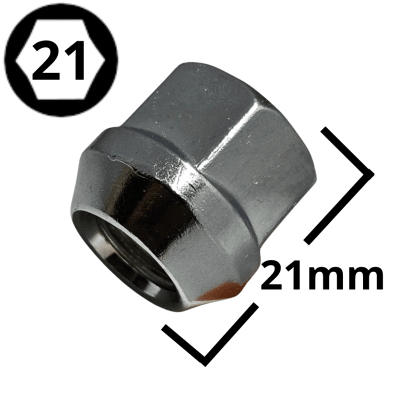 TUERCA DE RUEDA 14X1.5 HEXAGONO 21 ABIERTA (#80)