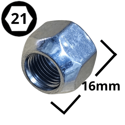 TUERCA DE RUEDA 1/2 HEXAGONO 21 ABIERTA (#85)1