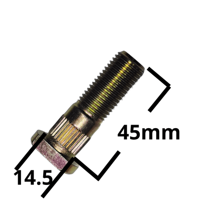 PERNO DE RUEDA 14X45 1.5 CON CORTE ESTRIA 14.5 (#64)