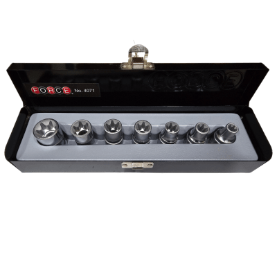 SET DADO TORX HEMBRA 1/2 #4071 FORCE