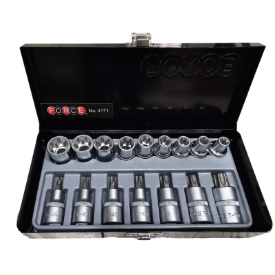 JUEGO DADO TORX 1/2 16PC #4171 FORCE