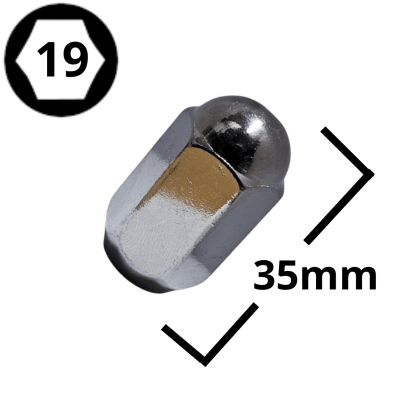 TUERCA DE RUEDA  HEXAGONO 19  12X1.5 (#138)