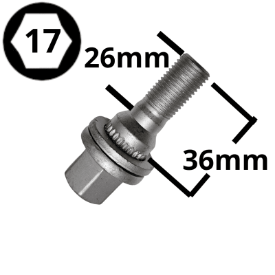 PERNO DE RUEDA 12X1.25 (#122)
