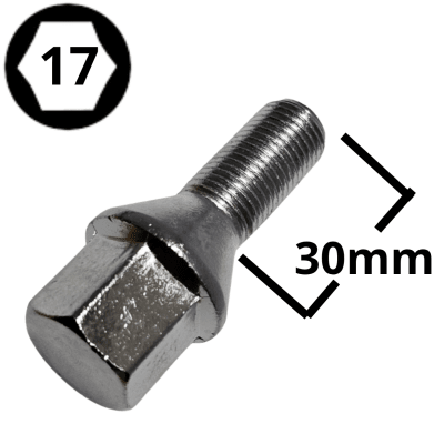 PERNO DE RUEDA 14X1.5X30 HEXAGONO 17 (#4)