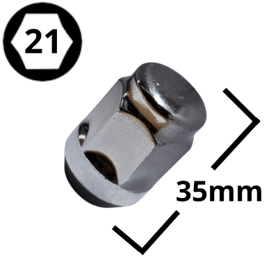 TUERCA DE RUEDA 14X1.5 HEXAGONO 21 (#41)