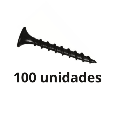 TORNILLO CRS 6X1 1/4 NEGRO 100 UNIDADES1