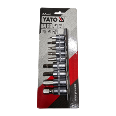 SET DADO ALLEN P PCS 3/8 Y 1/4 YT04401 YATO