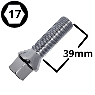 PERNO DE RUEDA 14x1.5x39 HEX17 (#135-2)