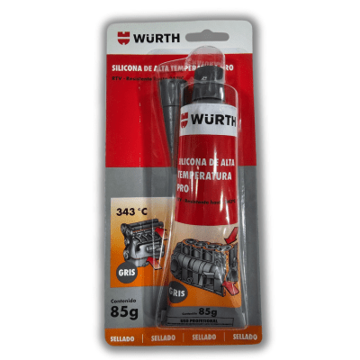 SILICONA GRIS ALTA TEMPERATURA WURTH