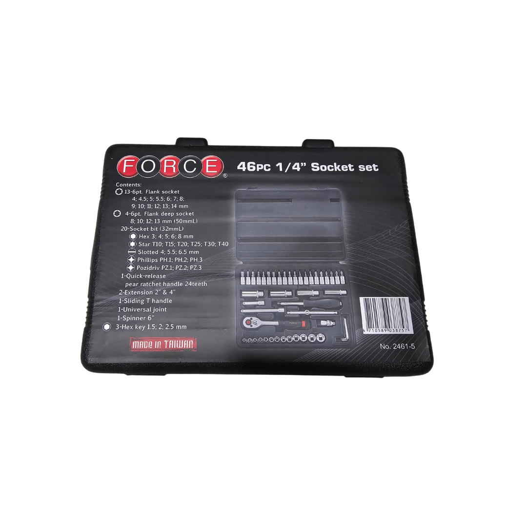 JUEGO DADO 1/4 46PCS #2461-5 FORCE2