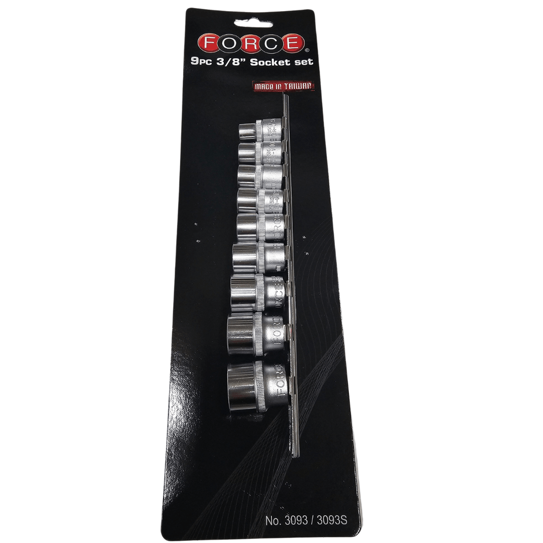 SET DADO CORTO 3/8 9-19MM 3093 FORCE 0