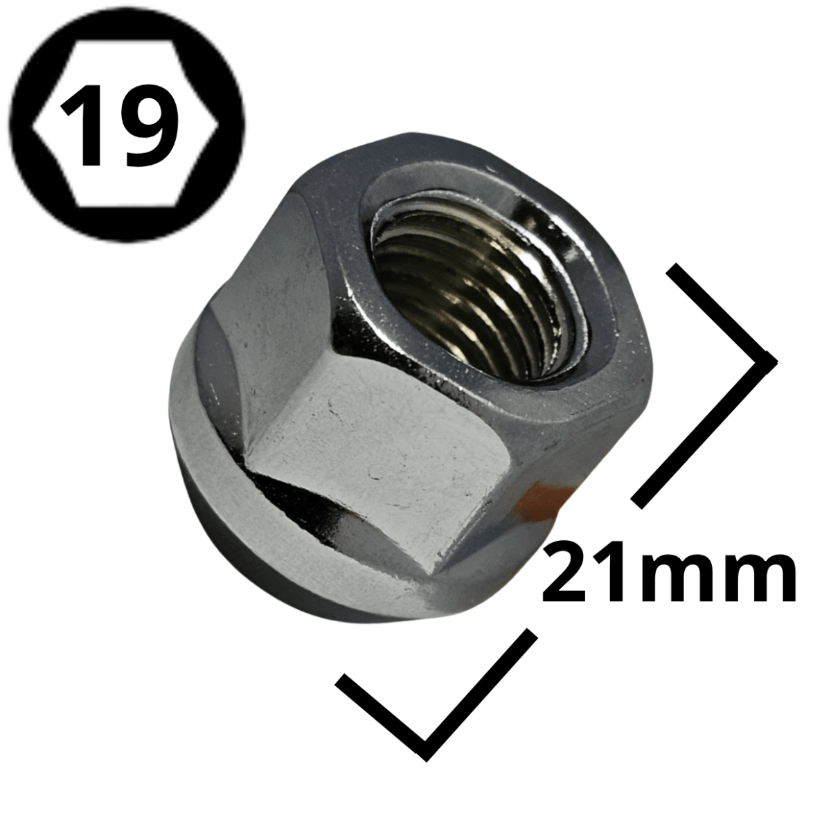 TUERCA CONICA ABIERTA 12X1.5 HEXAGONO 19 (#100-2)2