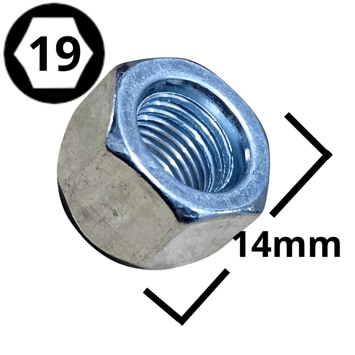 TUERCA DE RUEDA 7/16 HEXAGONO 19 ABIERTA (#84)2