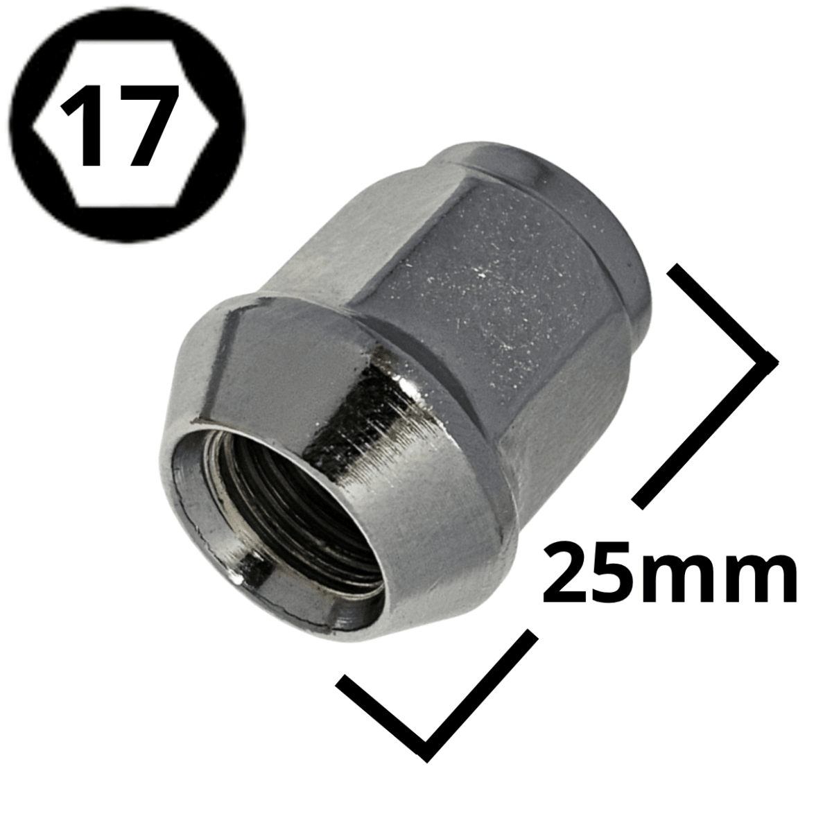 TUERCA SPARK LT HEXAGONAL 17 #8 0