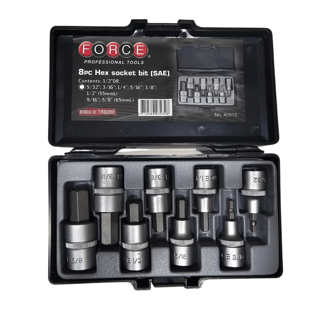 SET DADO ALLEN DE 1/2 EN PULGADA 4091S FORCE 0