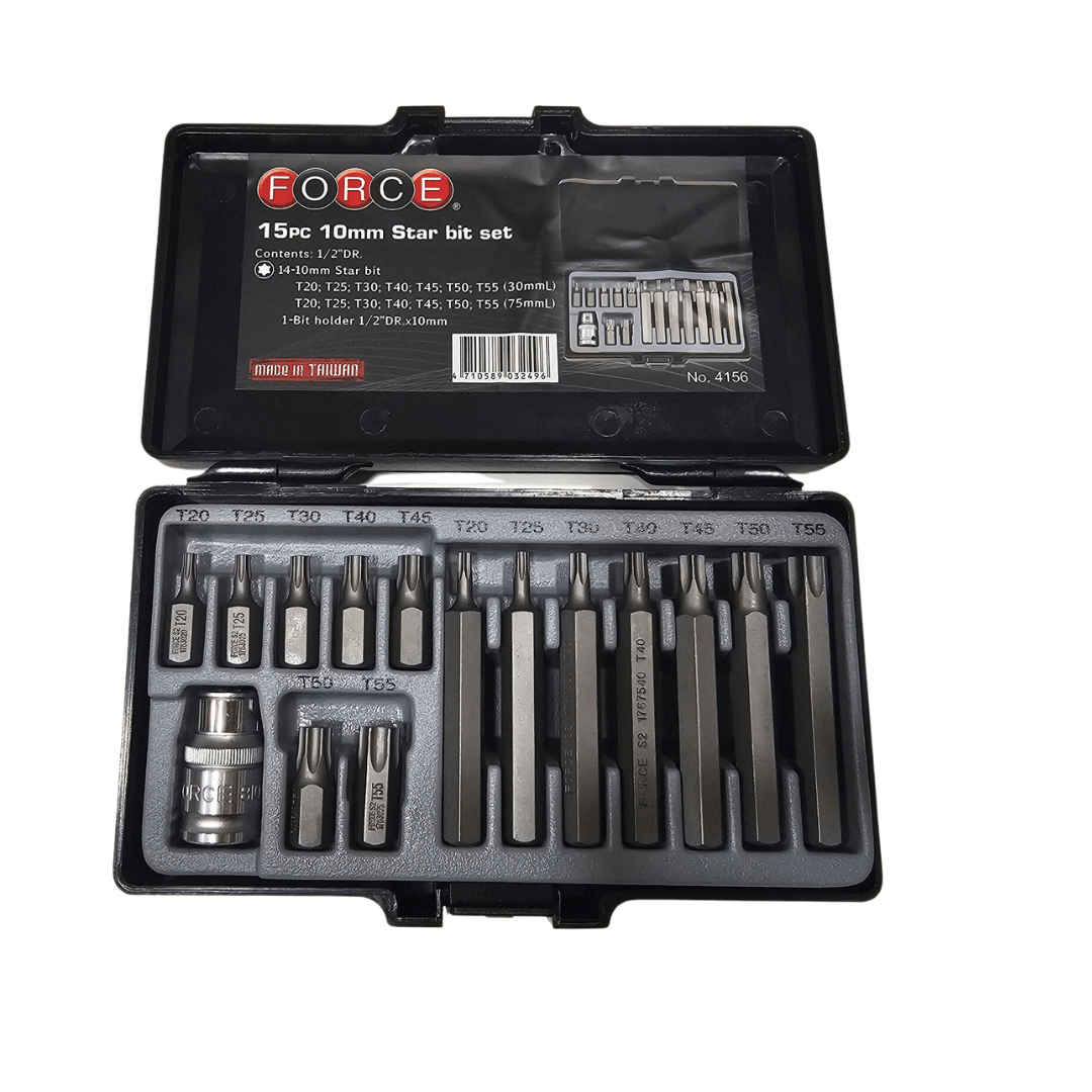 JUEGO PUNTAS TORX 1/2 #4156 FORCE 0