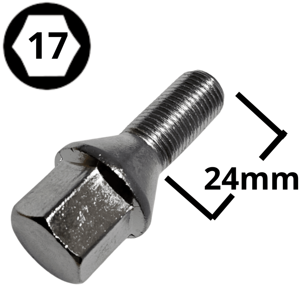PERNO DE RUEDA 12X1.5 HEXAGONO 17 (#119) 1