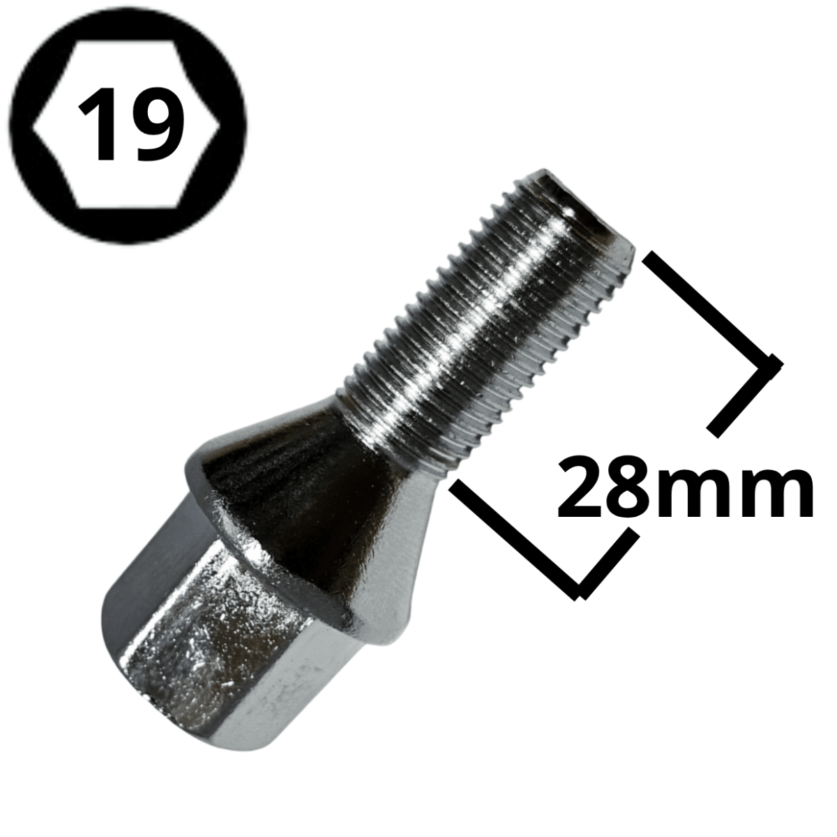 PERNO DE RUEDA 14X1.5X28 HEXAGONO 19 #1321