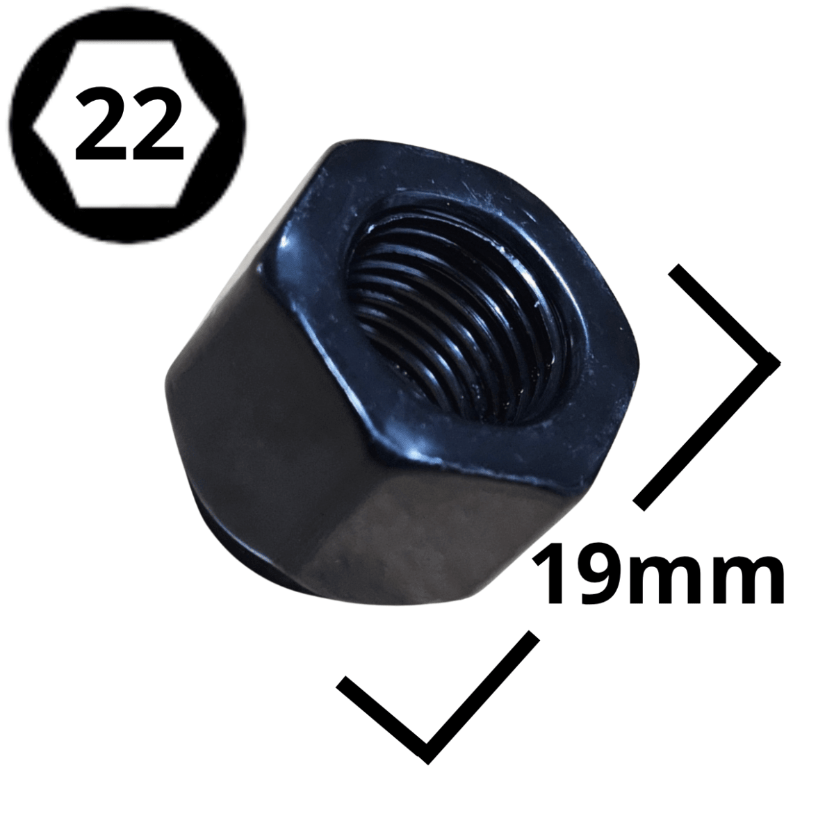 TUERCA DE RUEDA 14X1.5 HEXAGONO 22 (#91)1