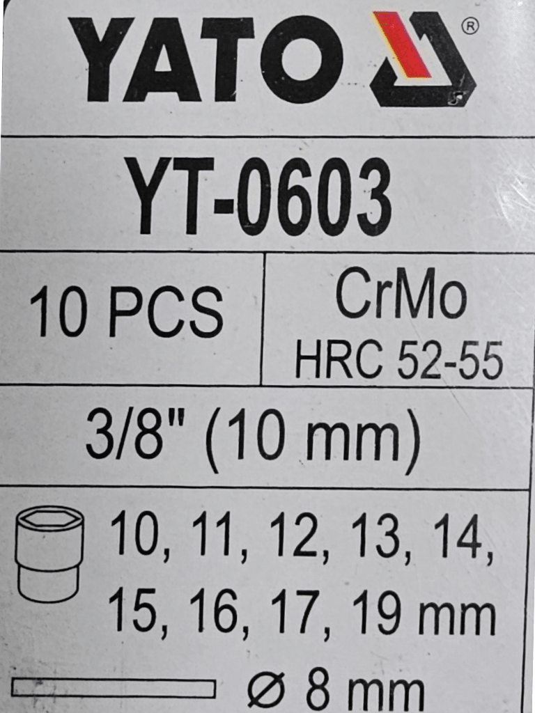 EXTRACTOR PERNO CABEZA RODADA YATO3