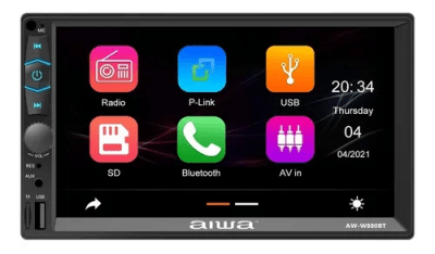 RADIO AIWA DOBLE DIN SLIM AW-W880BT