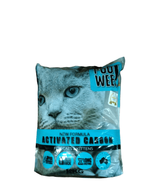 ARENA POO WEE Carbón activo elimina olores 12 kg