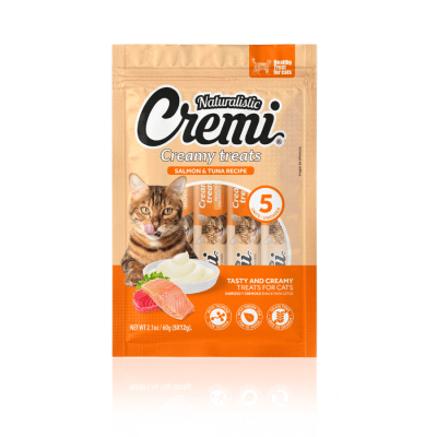 NATURALISTIC Cremi gato Salmón y atún 5 unid. 60 gr1