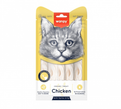 WANPY GATO creamy chicken(pollo) 5 unid.