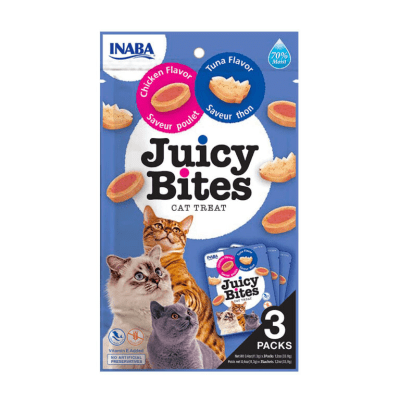 JUICY BITES SNACK GATO TUNA Y CHIKCKEN ( ATUN Y POLLO) 33.9 GR