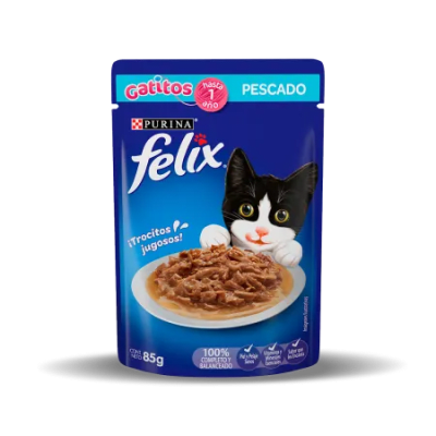 POUCH FELIX GATITOS pescado 85 gr