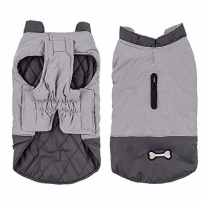 PARKA Reversible WONDER DOG AZUL O GRIS1