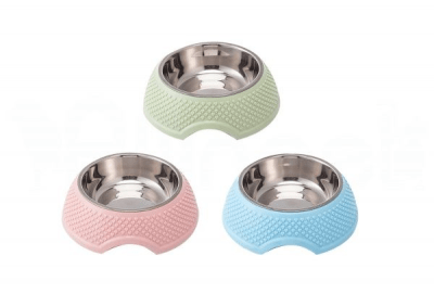 PLATO ACERO INOXIDABLE CON BASE FIGURA DE CORAZON