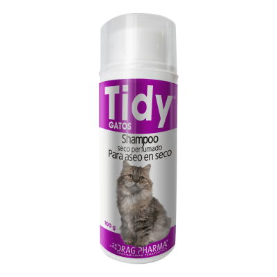 TIDY Shampoo seco perfumado Gato 100 gr