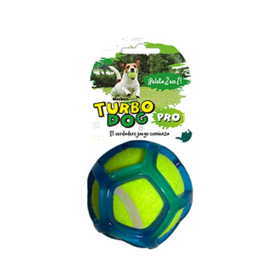 JUGUETE TURBO DOG PELOTA 2 en 1 cubierta plástico