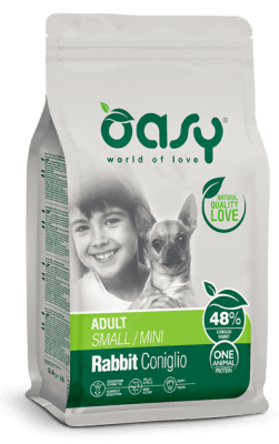 OASY PERRO ADULTO RAZA PEQUEÑA conejo (rabbit) 2.5 kg