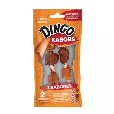 SNACK DINGO 3 sabores kabobs 32 gr 2 unid.