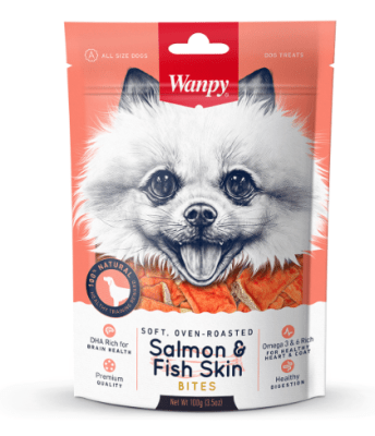 WANPY PERRO SABOR SALMON Y PESCADO ( FISH SKIN) 100 gr